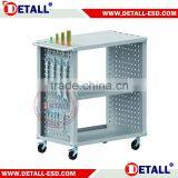 Multifunctional ESD Modular Trolley With Shelf and Perforated Tool Panels thumbnail-1