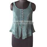 Soft Sexy New Ladies Knitted Top/tops Casual Wear Blouse Green Design Kurti Dress/Garment thumbnail-3