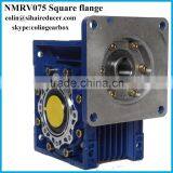 NMRV 075 Power Transmission Square Flange Gearbox Electric dc Motor