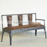 VINTAGE INDUSTRIAL IRON SOFA , INDIA ANTIQUE IRON SOFA