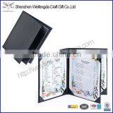 Hot Sale Synthetic Leather 3-Panel Restaurant Menu Covers