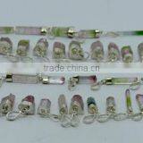(IGC) 925 Silver Crystal Healing Watermelon Tourmaline Pendants Lot thumbnail-1