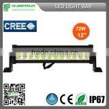 12" vehicle 12V LED light bar truck off road driving light bar ,led work light, high quality 72w led light bars DRLB72