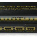 HDMI 4 Port Way Distribution Splitter 1x4 1 In 4 Out thumbnail-1