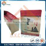 Food Packaging Kraft Paper Front Zipper Pouch For Guarana Powder thumbnail-3