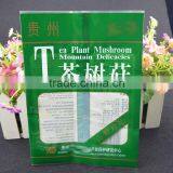 Composite Back Seal Header Plastic Bag With Clear Window and Printing for Mushroom Packing