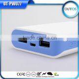 Super Fast Charging 6600mah Portable Dual Usb Power Bank With Led Flashlight