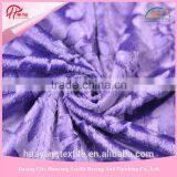 3D Embossing Purple Flower 100% Polyester Knitted Velboa/velvet Fabric for Toy Fabric Quality Choice thumbnail-3