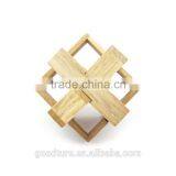 2015 Hot Sale Wooden IQ Intelligent Puzzle Magic Puzzle Kongming Lock Brain Teaser Model Number GAD1085 thumbnail-6