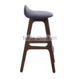 Solid Wood Design Bar Stool Leisure Beach Wood Bar Chair With Soft Mat thumbnail-5
