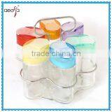 Glass Condiment Jar Set Glass Seasoning Bottle