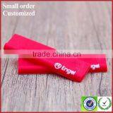 Private Red Embossed Logo Heat Transfer Silicone Label for Mens Jeans thumbnail-2