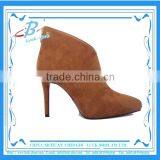 Ladies Suede Leather Fashion Boots Brown Leather Boots for Women thumbnail-1