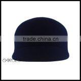 Black Wool Felt Hat Baseball Cap Blank thumbnail-2