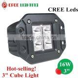 Top Hot 3" Offroad Cube Light, 16W 4x4 Truck Cube Light