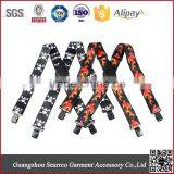 Mens Custom Personalized Printing Elastic Suspenders thumbnail-1