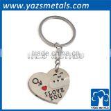 Metal Heart Shape Wedding Gifts Key Chain thumbnail-5