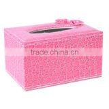 2014 Hot Selling Elegant Faux Leather Hand Made Tissue Box thumbnail-5