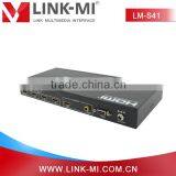 LINK-MI New Products 4x1 Quad Screen Multiviewer HDMI Switch With Audio RCA Coax Output