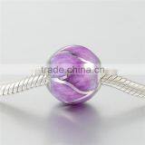 2016 European Romantic Purple Color Enamel S925 Charm Bracelet thumbnail-4