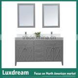72" Modern Vanity Cabinets Bathroom Sanitary Ware China for USA