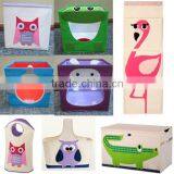 Most Fashion Felt Owl Cartoon Canvas Storage Tote for Children thumbnail-6