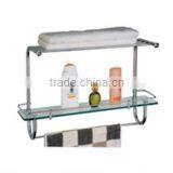 WT-6026 Bathroom Glass Shower Corner Shelf