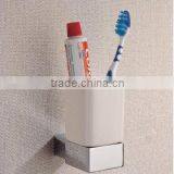 Square Bathroom Accessories-Brass Single Tumbler Holder