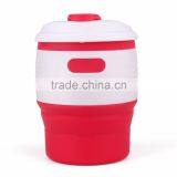BPA Free FDA Approved Collapsible Silicone Coffee Cup thumbnail-1