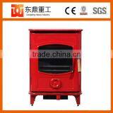 Factory Direct Selling Cast Iron Wood Burning Red Enamel Fireplace Indoor Freestanding HF905UAE thumbnail-5