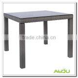 Patio Table,Classic Rattan Color Rectangle Table thumbnail-1