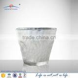 Sandblasted White Colored Glass Jar for Candle, Engraved Glass Candle Jars Glass thumbnail-1