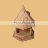 Small Wooden Bird House in Two-story Building Shape thumbnail-2