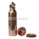 Copper Water Bottle With Matching Glass Set | Pure Copper Water Bottle High Quality thumbnail-2
