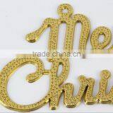 Silver/Golden English Merry Christmas Alphabet Decorative Hanging Ornaments Christmas Words Decorations thumbnail-2