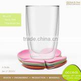 Eco-Friendly Wholesale Double Layer Soda Drinking Glass Cup thumbnail-2