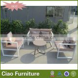 outdoor furniture with cushion aluminum powder coated garden sofa set