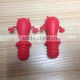Cute Pattern Design 100% Food Grade Silicone Wine Bottle Stopper thumbnail-2