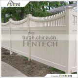 Fentech White Picket Top Plastic Garden Fence Decorative