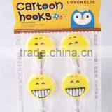 4pc Small Round Hook With Expression Patterns/plastic Hook thumbnail-5