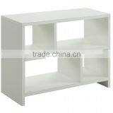 High Glossy Console Table Bookshelf Display Best Quality Wood 2 Tier MDF Wood Hall Table thumbnail-3