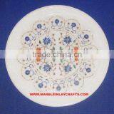 Round Marble Inlay Plate thumbnail-1