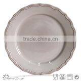 White Decorative Stoneware Salad Plate thumbnail-5