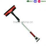 Rubber Sweeping Winter Brushes, Snow Joe Telescoping Snow Broom With Ice Scraper thumbnail-1