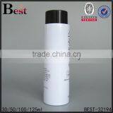 China Cosmetic 30ml 50ml 100ml White Glass Bottle Silk Screen Printing Bottle Glass With Black Cap for Lotion Toner thumbnail-1