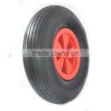 13"x3.50-6 Plastic Rim Pneumatic Rubber Wheel thumbnail-1