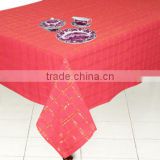 INDIAN MADE COTTON STRIPED TABLE CLOTH / PRINTED TABLE LINEN / CUSTOM STRIPE TABLE COVER