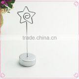 Promotional Desk Memo Clips Round Resin Base Clips Holder