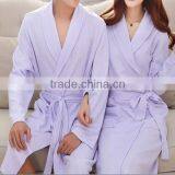 High Quality Couples Waffle Bathrobe,100 Cotton Bathrobe Foe Couple,white Waffle Ladies Dressing Gown thumbnail-1