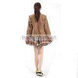Khaki Color Korean High School Uniforms Blazer Design thumbnail-4